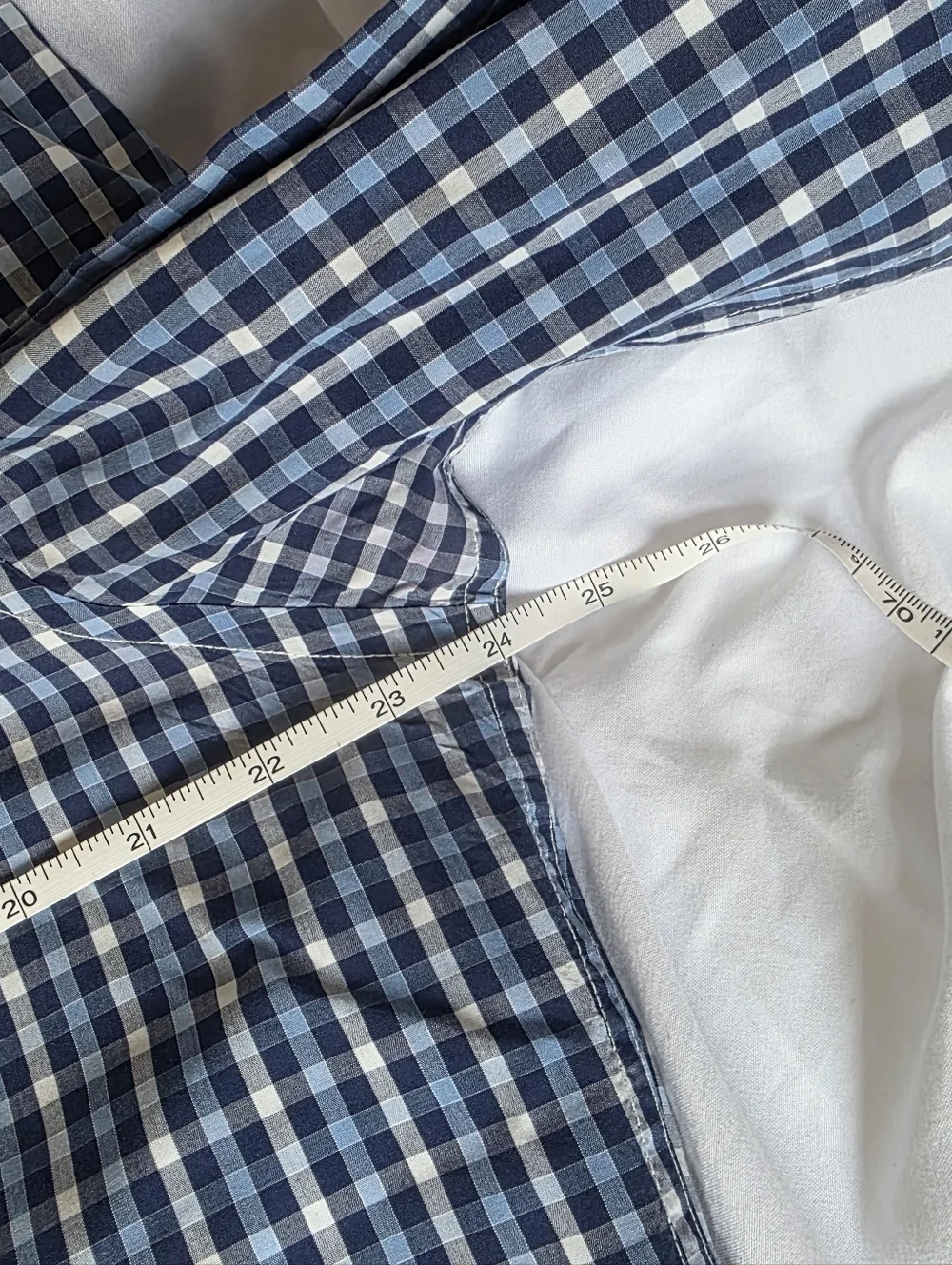 Banana Republic Men's Blue & Purple Plaid Soft Wash Button-Up Shirts Size Large